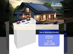 بطارية RPT LifePo4 بطارية 51.2V 5.12kWh / 10kWh بطارية الليثيوم بطارية الليثيوم لجهاز تخزين الطاقة الشمسية